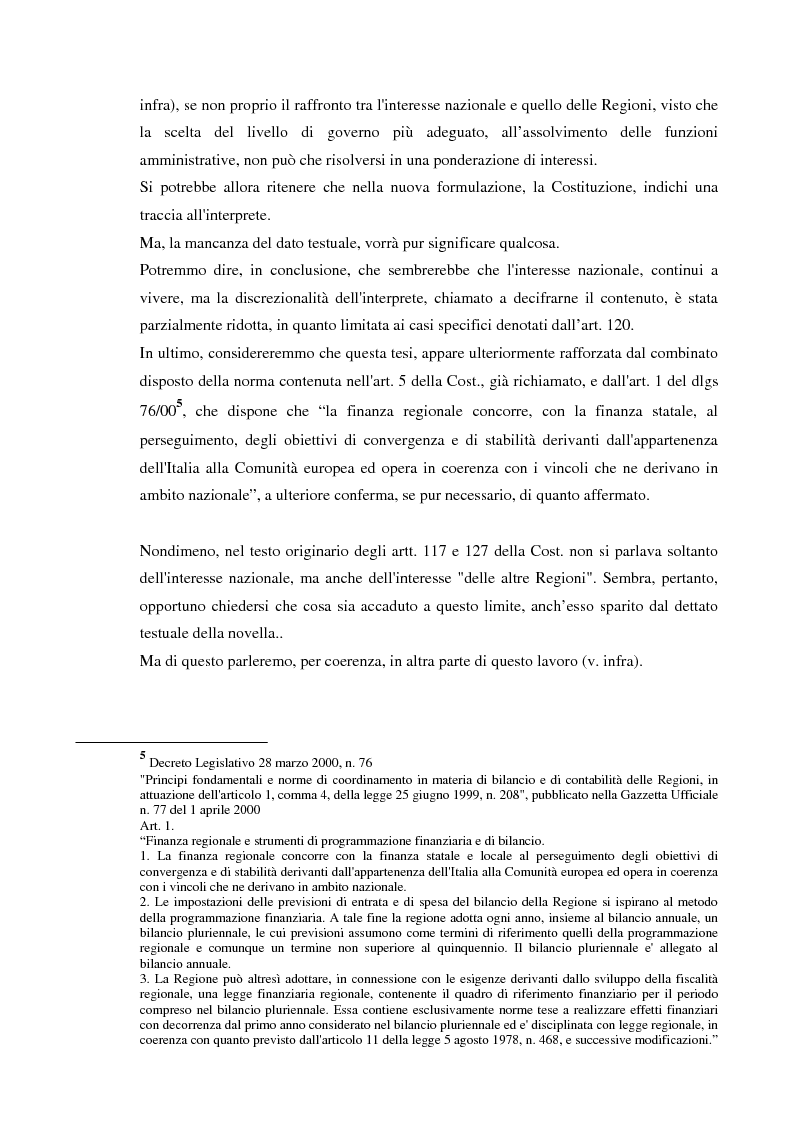 Anteprima della tesi: Il Diritto del Lavoro nel nuovo art.117 della Costituzione, Pagina 5