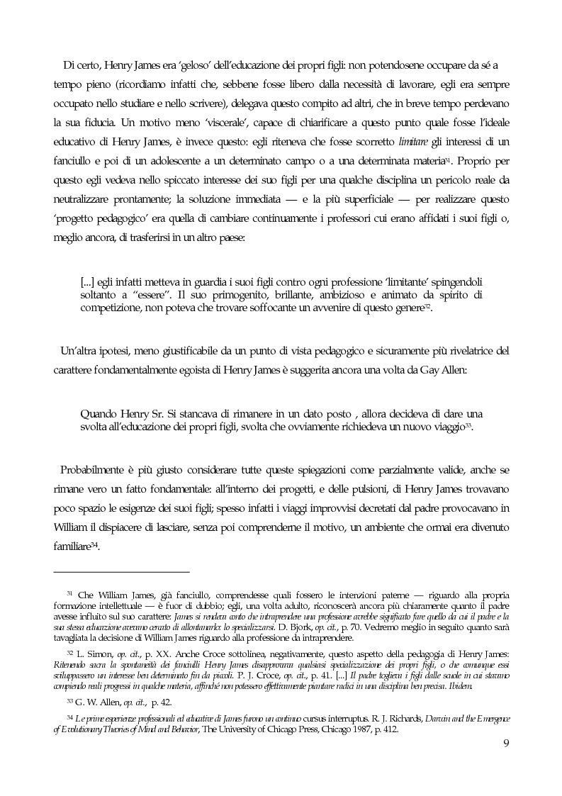 Anteprima della tesi: William James, filosofo della libertà, Pagina 11