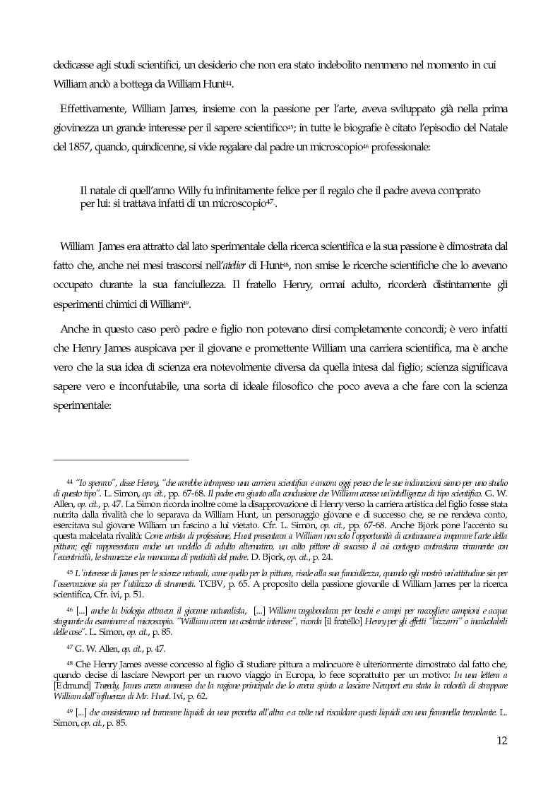 Anteprima della tesi: William James, filosofo della libertà, Pagina 14