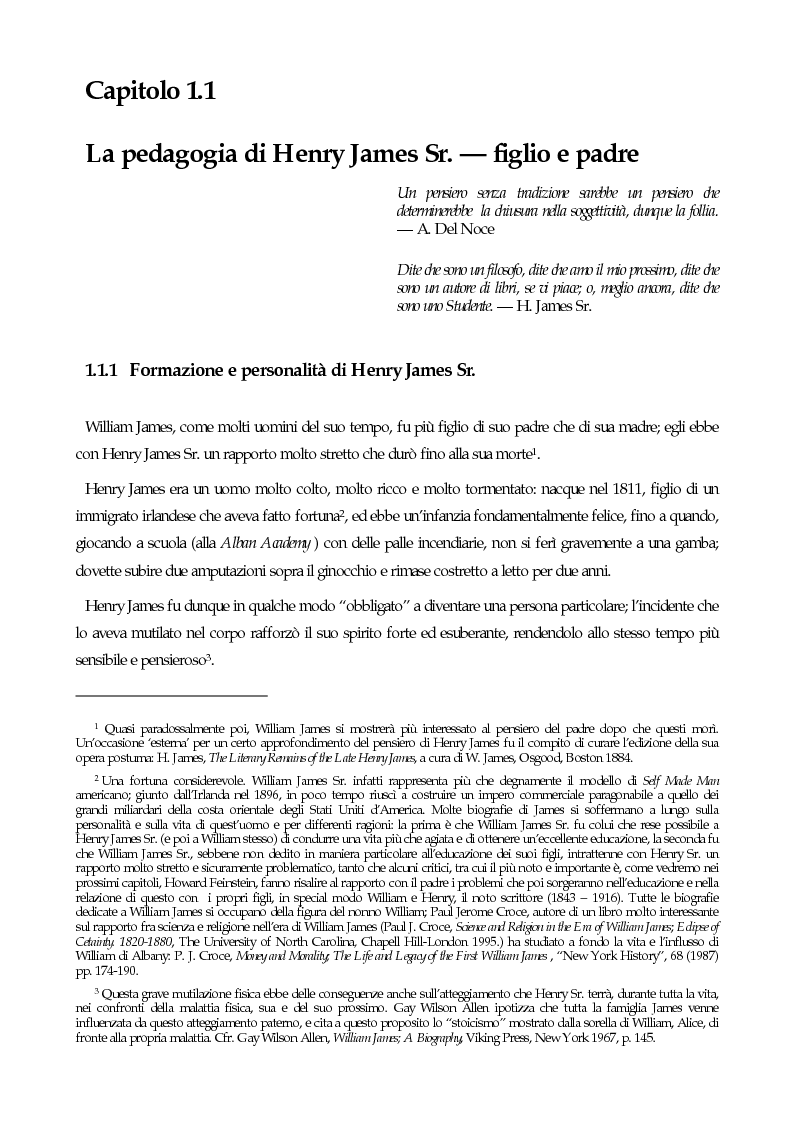 Anteprima della tesi: William James, filosofo della libertà, Pagina 3