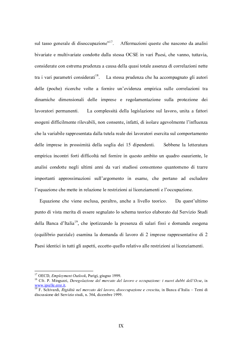 Anteprima della tesi: La flessibilità del mercato del lavoro italiano. Profili giuridici ed effetti socio-economici., Pagina 9