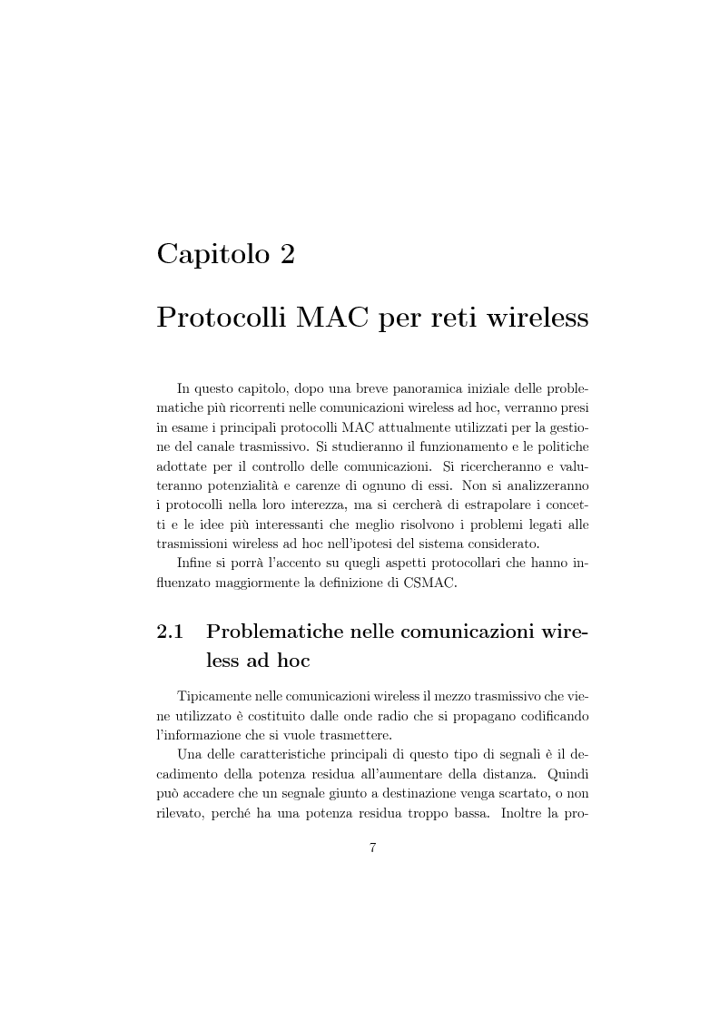 Anteprima della tesi: Un protocollo MAC multicanale per reti wireless ad-hoc, Pagina 5