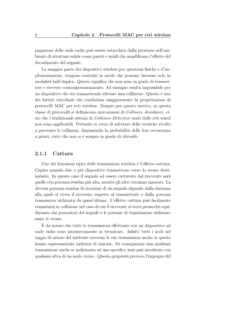 Anteprima della tesi: Un protocollo MAC multicanale per reti wireless ad-hoc, Pagina 6