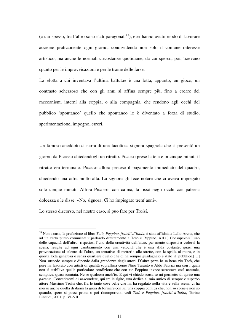 Anteprima della tesi: Il linguaggio teatrale di Massimo Troisi, Pagina 11