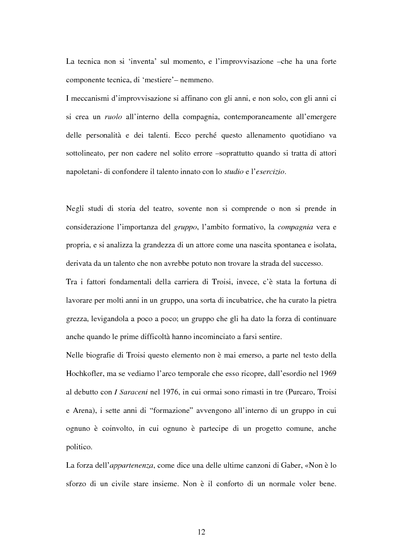 Anteprima della tesi: Il linguaggio teatrale di Massimo Troisi, Pagina 12