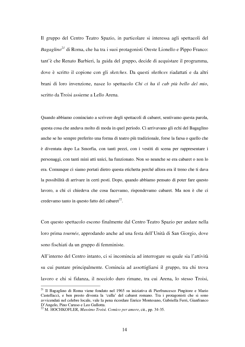 Anteprima della tesi: Il linguaggio teatrale di Massimo Troisi, Pagina 14