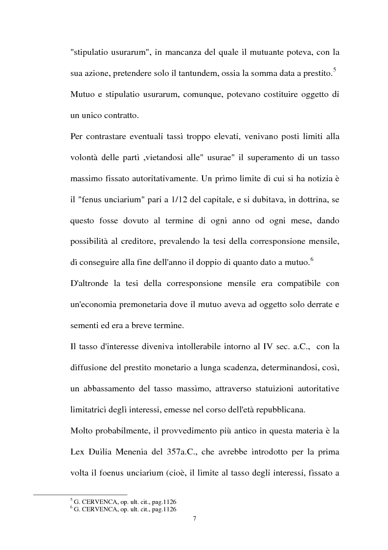 Anteprima della tesi: Il mutuo ad interesse usurario, Pagina 4
