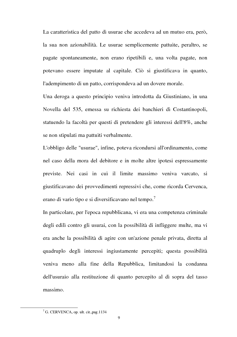 Anteprima della tesi: Il mutuo ad interesse usurario, Pagina 6
