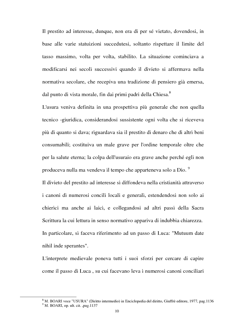 Anteprima della tesi: Il mutuo ad interesse usurario, Pagina 7