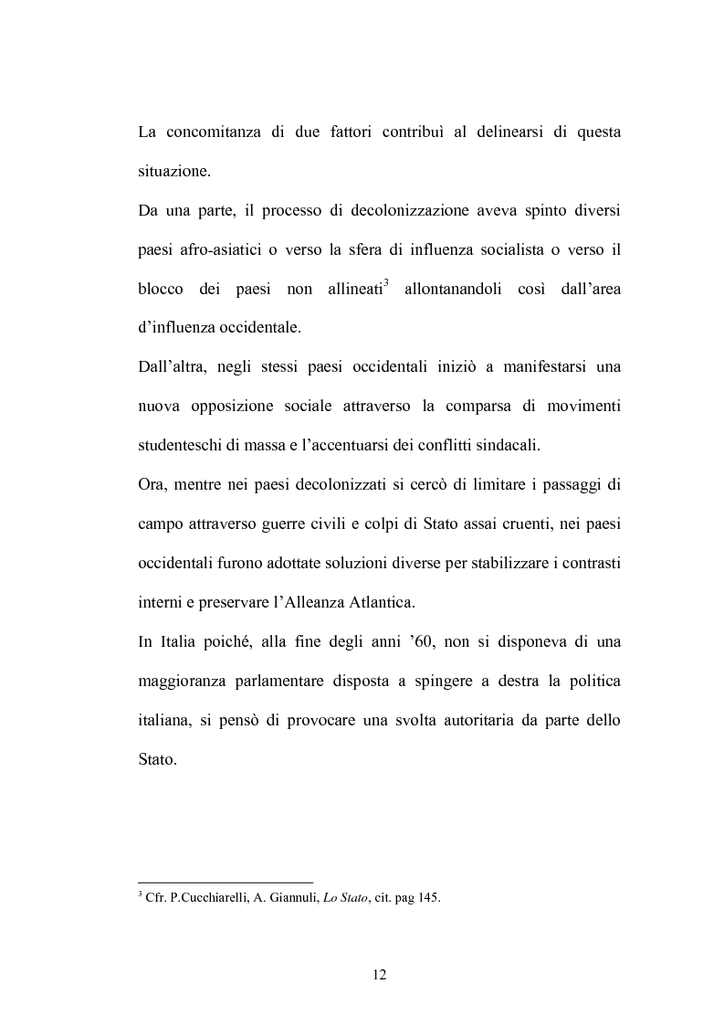 Anteprima della tesi: La Commissione Parlamentare d'inchiesta sul terrorismo in Italia e sulle cause della mancata individuazione dei responsabili delle stragi, Pagina 10