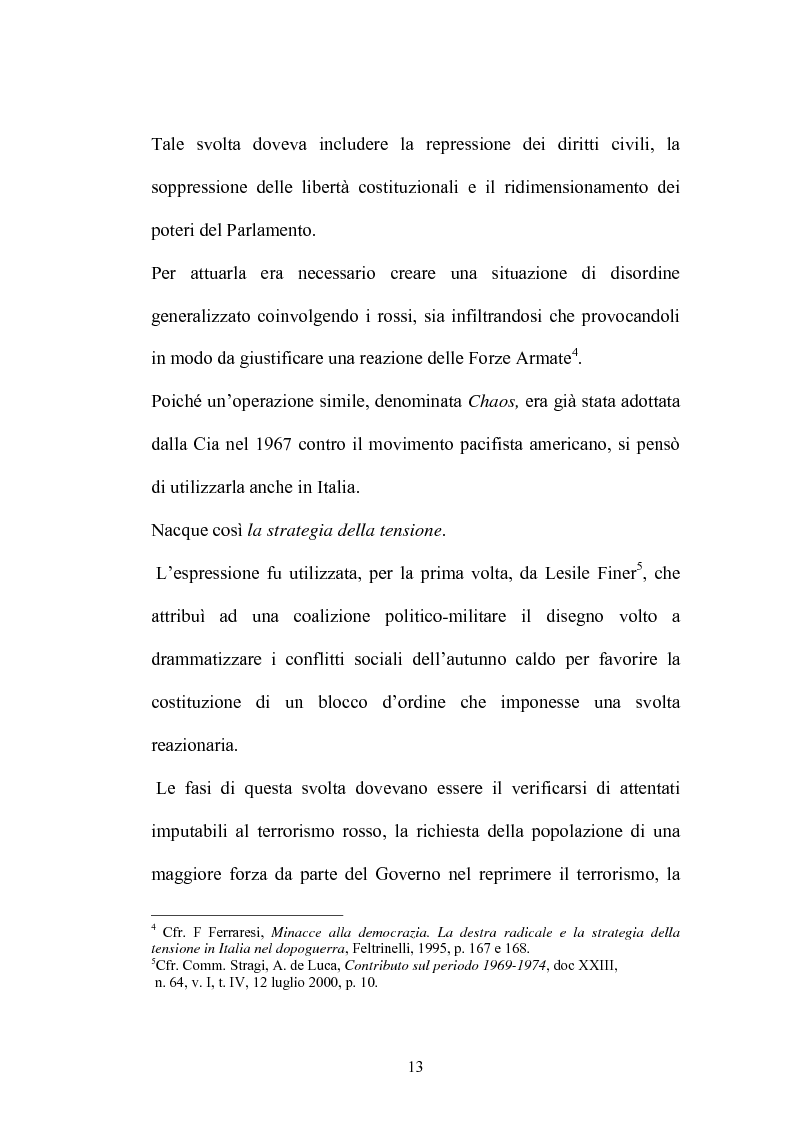 Anteprima della tesi: La Commissione Parlamentare d'inchiesta sul terrorismo in Italia e sulle cause della mancata individuazione dei responsabili delle stragi, Pagina 11