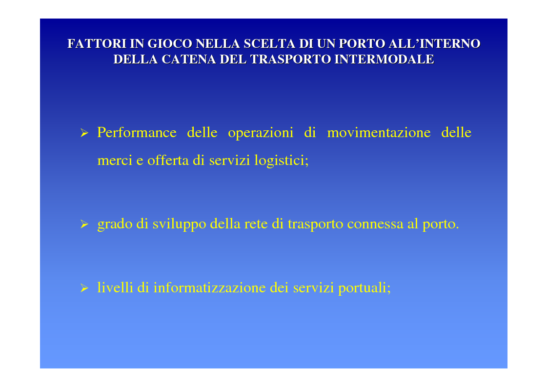 Anteprima della tesi: La logica del sistema portuale per lo sviluppo del trasporto combinato strada-mare in Sicilia, Pagina 18