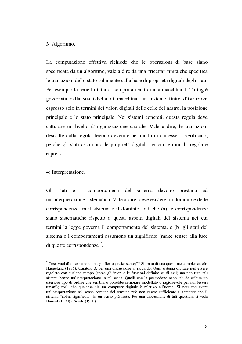 Anteprima della tesi: Agenti cognitivi incorporati. La prospettiva dei sistemi dinamici, Pagina 8