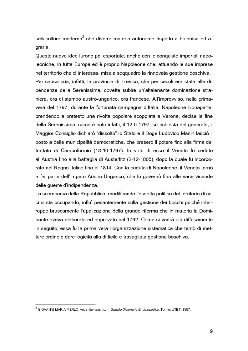 Anteprima della tesi: Ascanio Amalteo e la riforma forestale del 1792 nel Trevigiano, Pagina 6