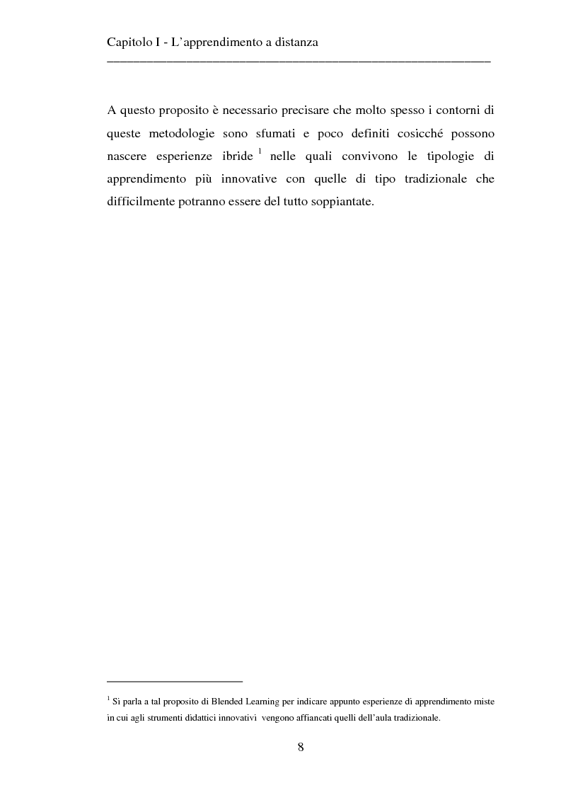 Anteprima della tesi: Le strategie dell'innovazione: e-learning. Un caso di studio., Pagina 6