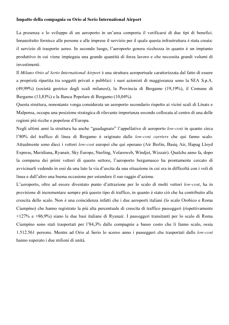 Anteprima della tesi: I sistemi di trasporto aereo low-cost: struttura, gestione e competitività. Il caso Ryanair., Pagina 14