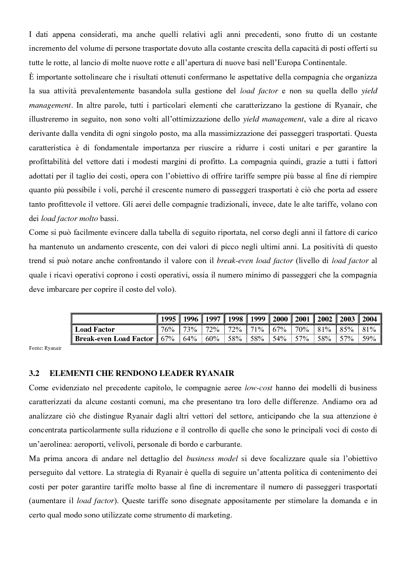 Anteprima della tesi: I sistemi di trasporto aereo low-cost: struttura, gestione e competitività. Il caso Ryanair., Pagina 6