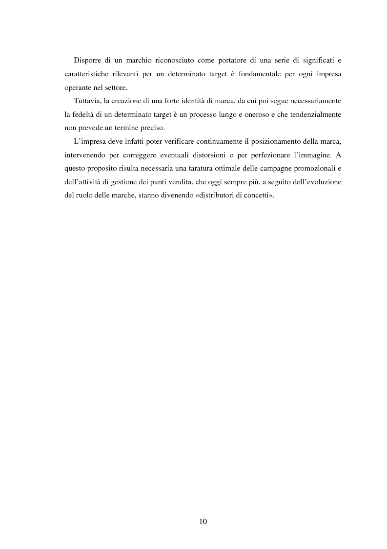 Anteprima della tesi: Moda e distribuzione, Pagina 12