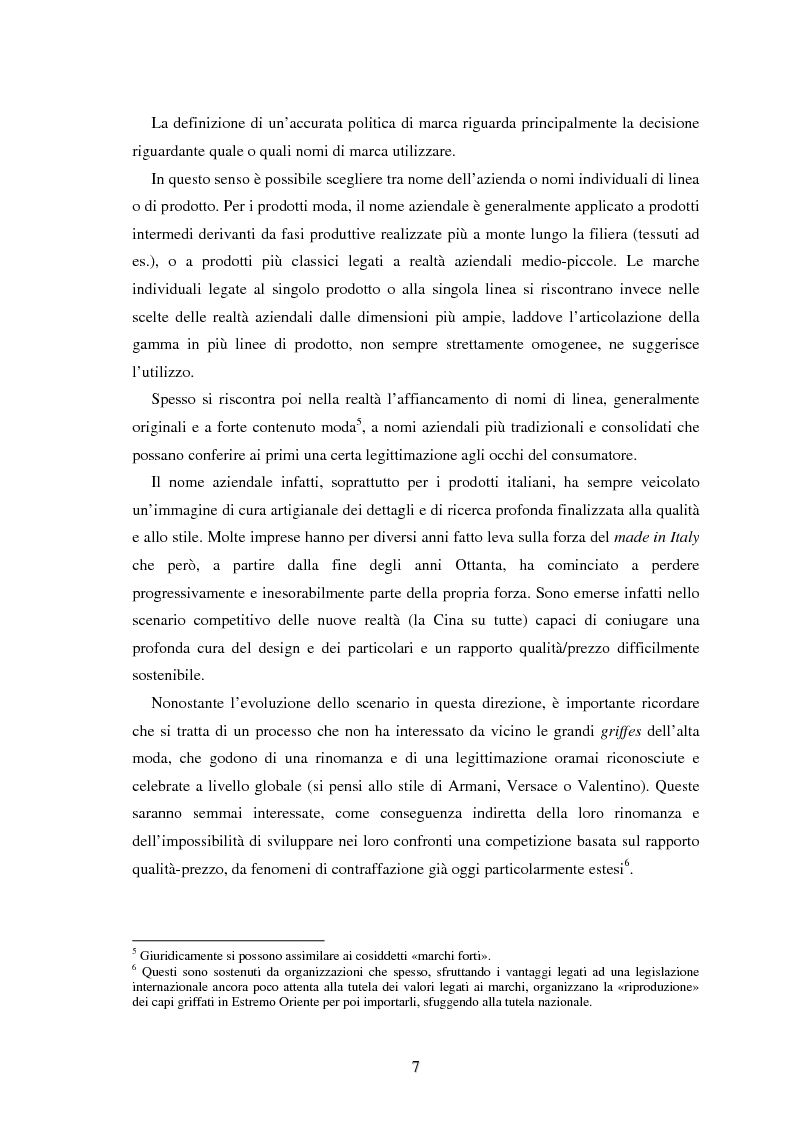 Anteprima della tesi: Moda e distribuzione, Pagina 9