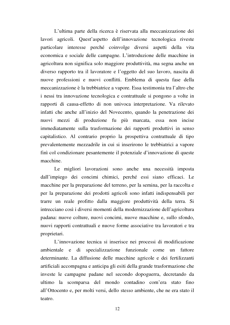 Anteprima della tesi: Agricoltura e innovazioni in Val Padana tra Otto e Novecento, Pagina 6