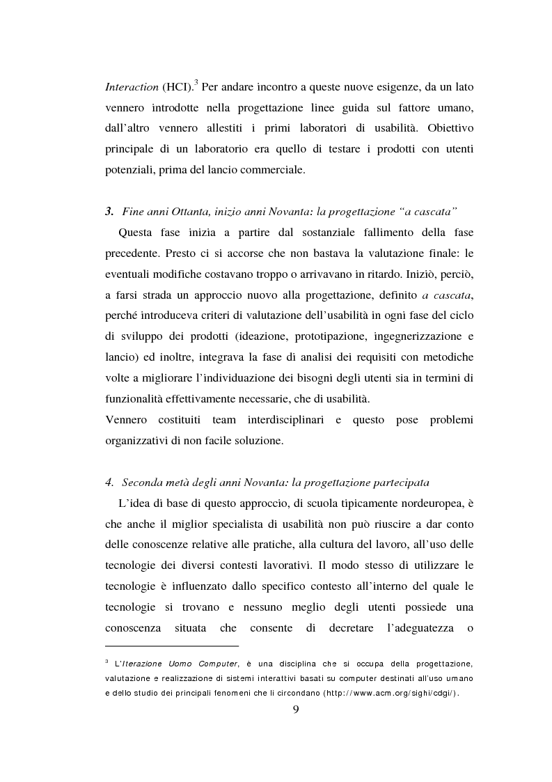 Anteprima della tesi: Qualità ed usabilità dei siti Web, Pagina 13