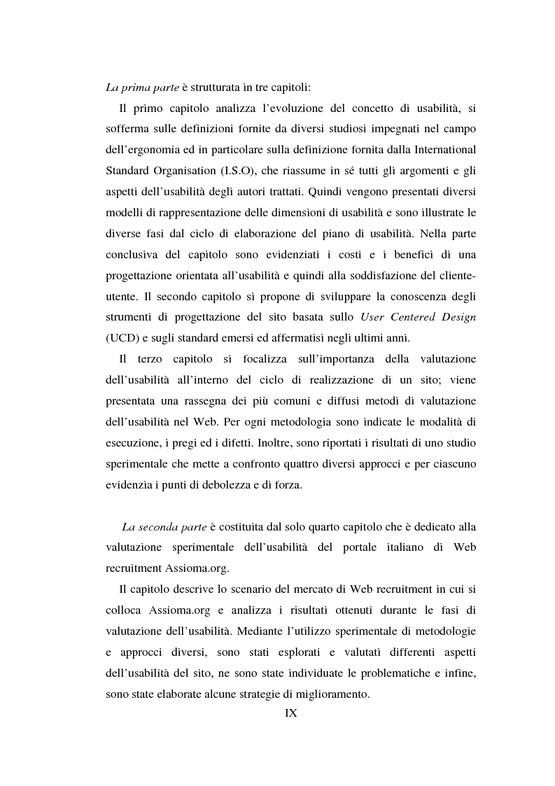Anteprima della tesi: Qualità ed usabilità dei siti Web, Pagina 3