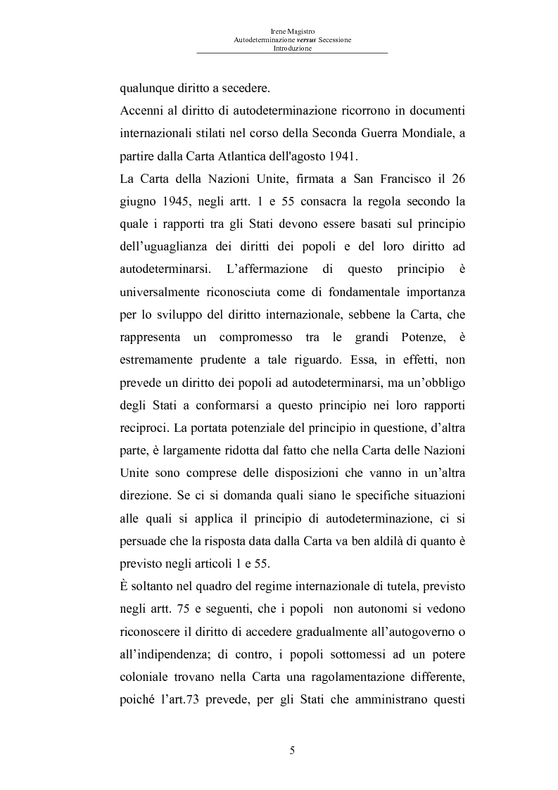 Anteprima della tesi: Autodeterminazione versus Secessione, Pagina 3