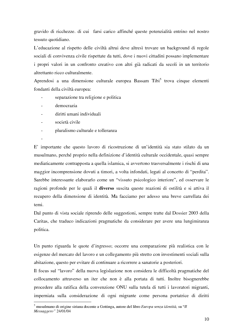 Anteprima della tesi: Politiche dell'immigrazione, modelli d'integrazione e prospettive interculturali in Provincia di Varese, Pagina 7