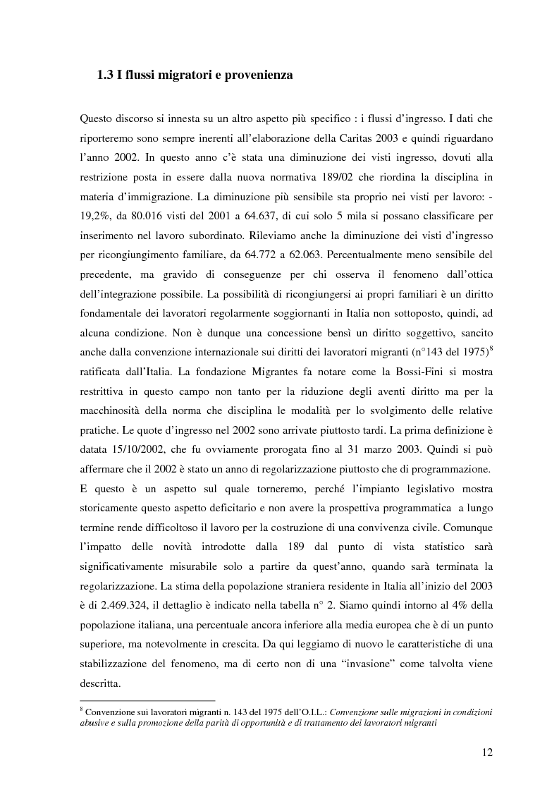 Anteprima della tesi: Politiche dell'immigrazione, modelli d'integrazione e prospettive interculturali in Provincia di Varese, Pagina 9