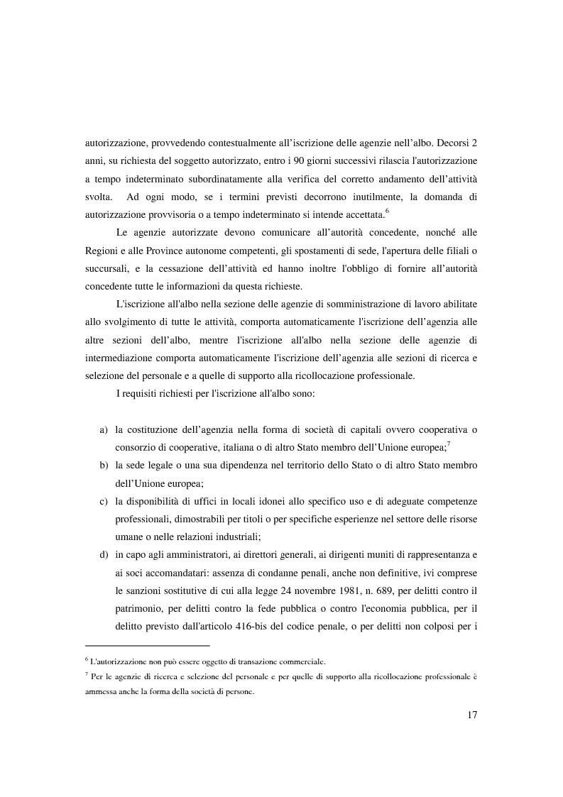 Anteprima della tesi: Riforma ''Biagi''. Titolo V. Tipologie contrattuali a orario ridotto, modulato o flessibile: lavoro intermittente, ripartito e a tempo parziale., Pagina 11