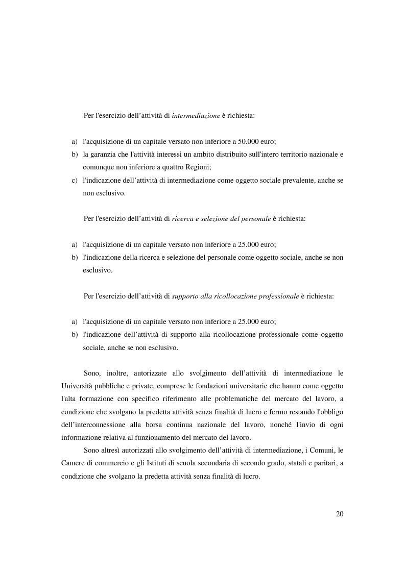 Anteprima della tesi: Riforma ''Biagi''. Titolo V. Tipologie contrattuali a orario ridotto, modulato o flessibile: lavoro intermittente, ripartito e a tempo parziale., Pagina 14