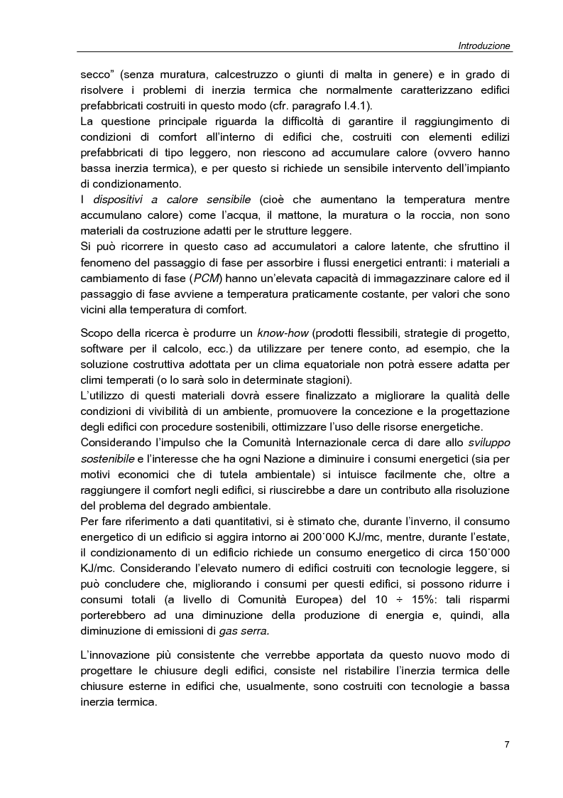 Anteprima della tesi: Progettazione e studio del comportamento termico di pannelli sandwich contenenti materiale a cambiamento di fase (PCM) tramite analisi numerica e sperimentale, Pagina 7