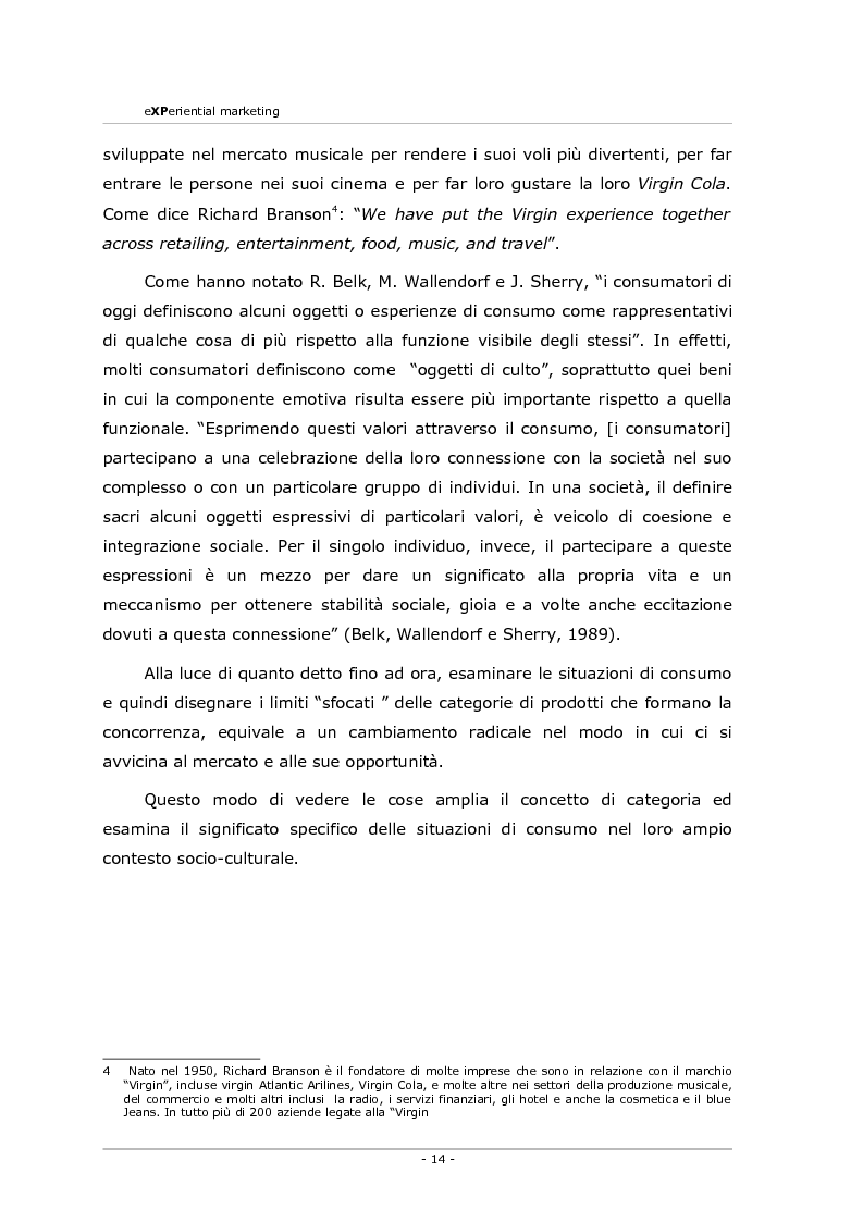 Anteprima della tesi: Experiential marketing. Un'esperienza nel settore dell'arredamento., Pagina 12