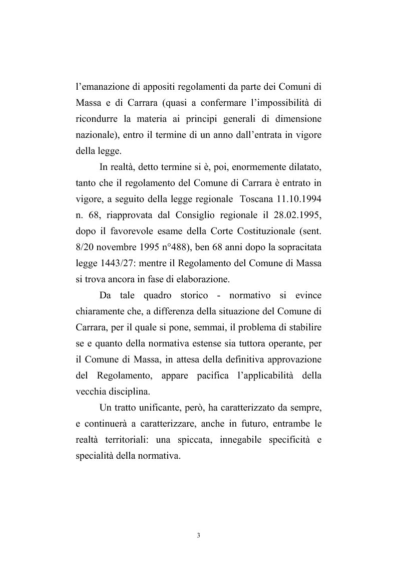 Anteprima della tesi: Disciplina giuridica degli agri marmiferi, Pagina 3