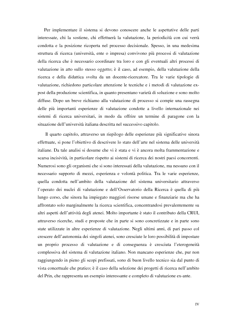 Anteprima della tesi: La valutazione della ricerca scientifica, Pagina 4