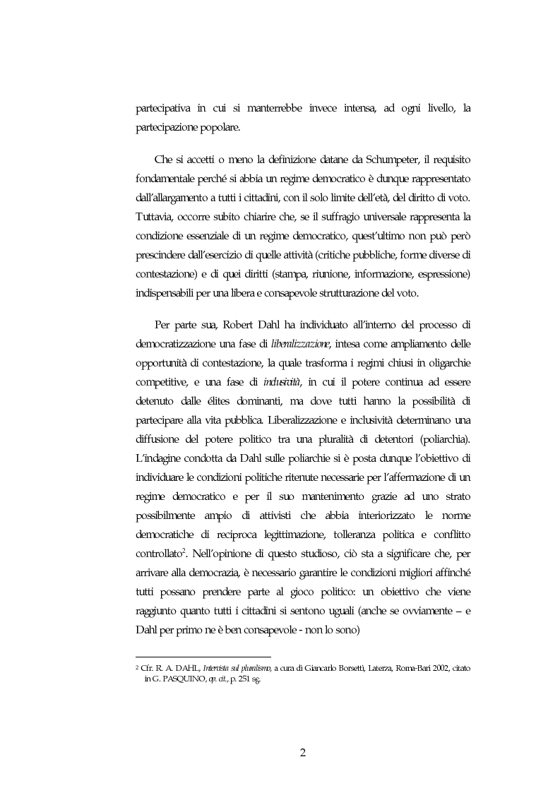 Anteprima della tesi: Possibilita' ed autonomia della democrazia nei paesi islamici, Pagina 2
