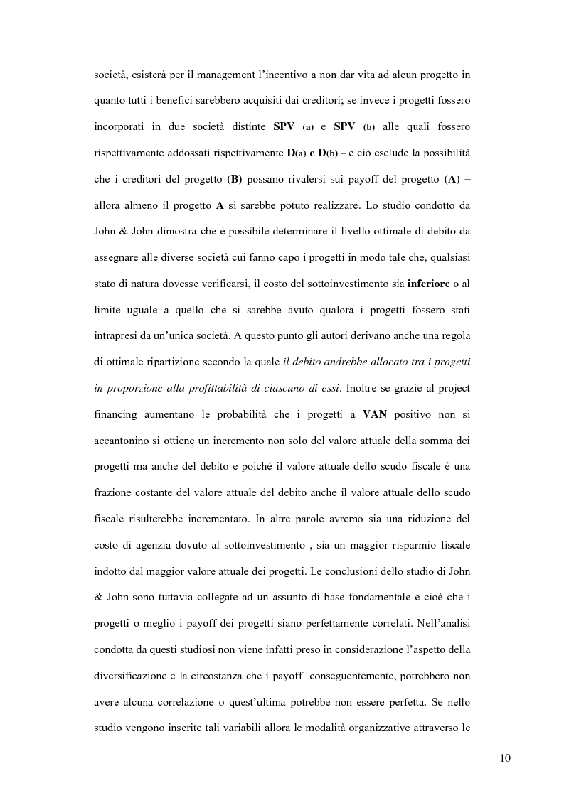 Anteprima della tesi: Il project financing nel settore delle utilities, Pagina 15
