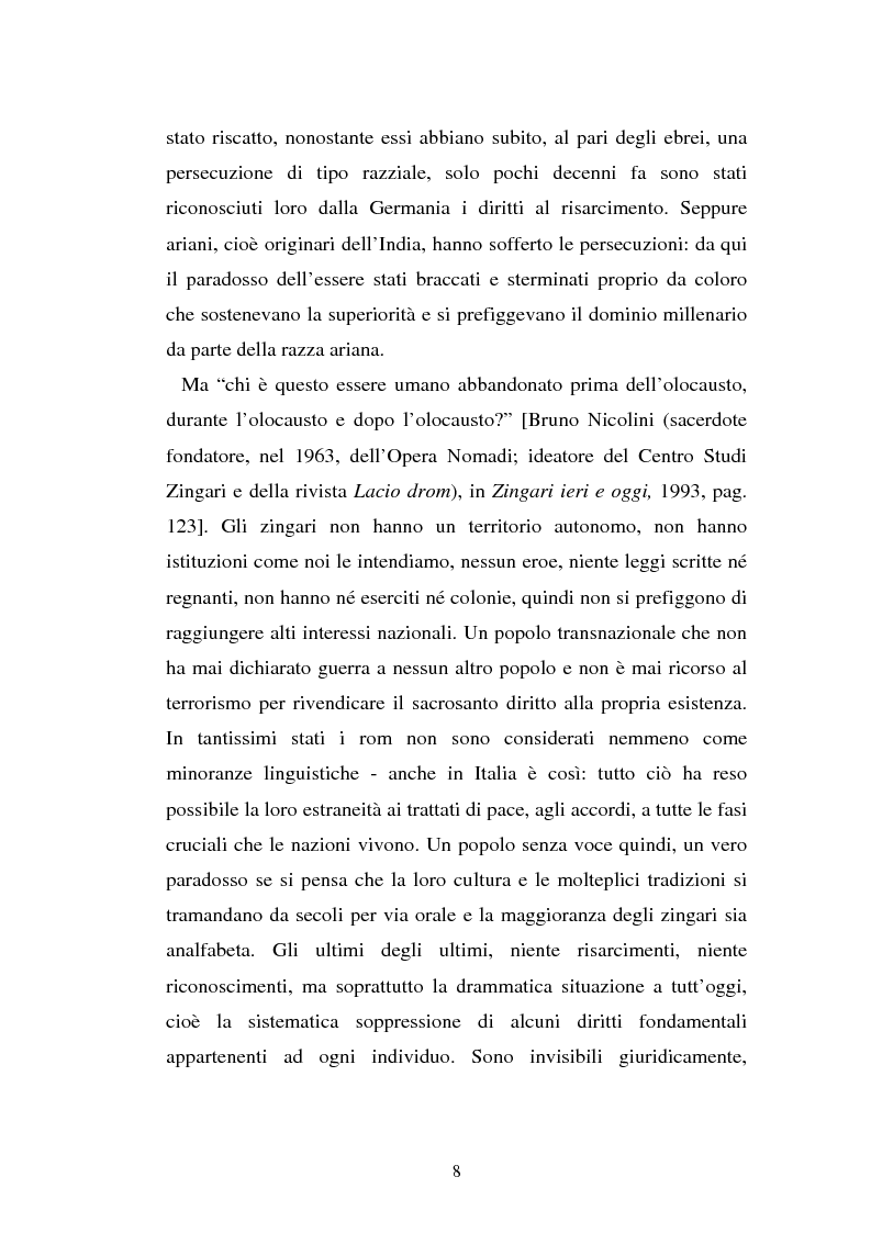 Anteprima della tesi: Un genocidio rimosso: il porrajmos zingaro, Pagina 6