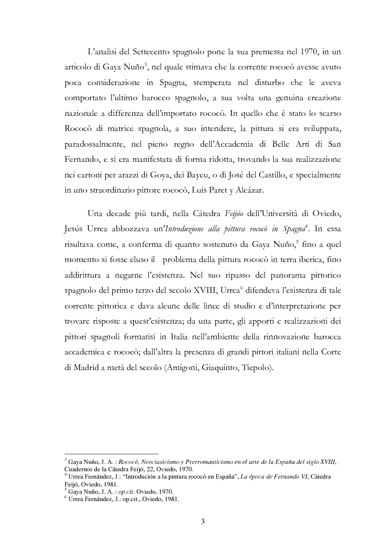 Anteprima della tesi: L'influsso di Corrado Giaquinto sulla pittura spagnola del XVIII secolo, Pagina 3