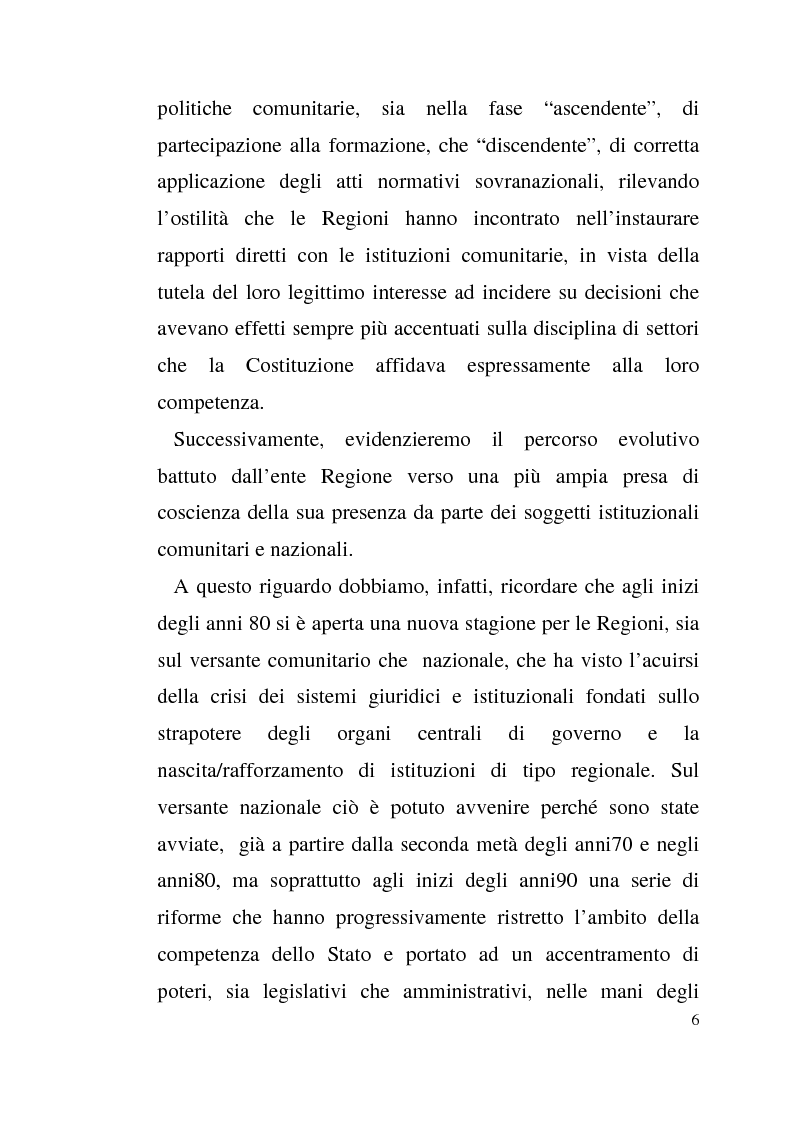 Anteprima della tesi: Diritto dell'Unione Europea: il ruolo delle Regioni nell'ambito comunitario, Pagina 2