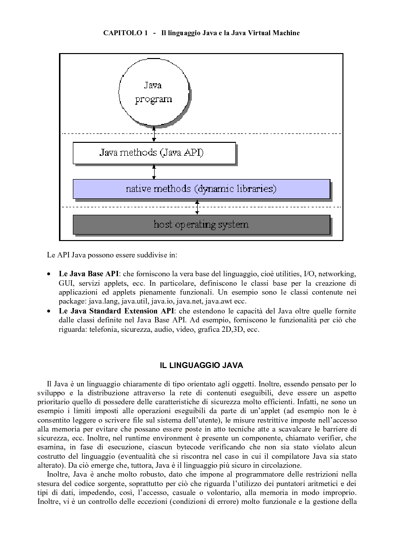 Anteprima della tesi: Sviluppo di software Java ad alte prestazioni e realizzazione di una suite di benchmarks per J2ME e J2SE orientati al DSP, Pagina 4