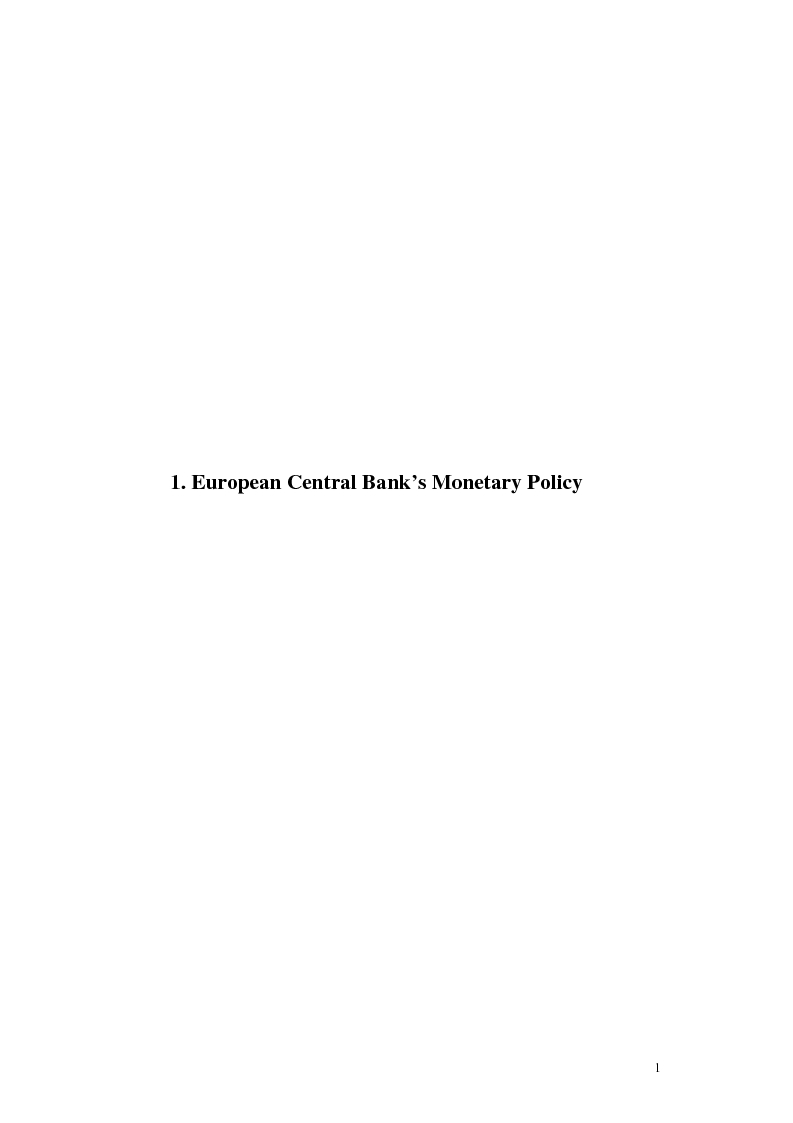 Anteprima della tesi: Is the Bank of England Inflation Targeting the way to reform the ECB monetary policy?, Pagina 2