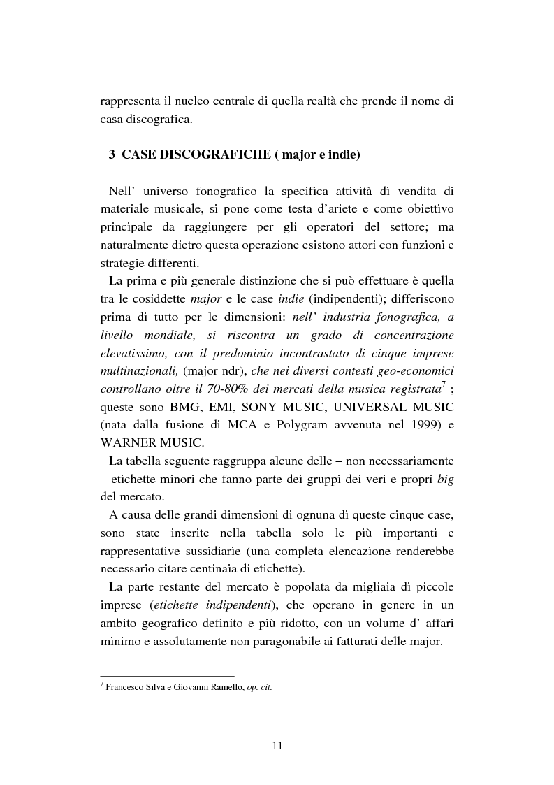 Anteprima della tesi: Mercato discografico e Internet: risposte strategiche degli operatori del settore, Pagina 8
