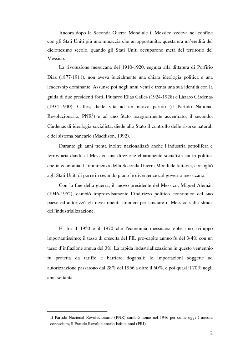 Anteprima della tesi: Il crollo del peso messicano e cenni sulla crisi asiatica, Pagina 11
