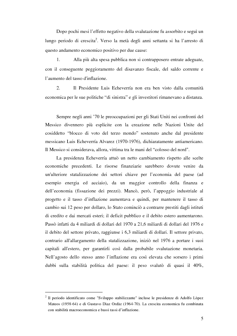 Anteprima della tesi: Il crollo del peso messicano e cenni sulla crisi asiatica, Pagina 14