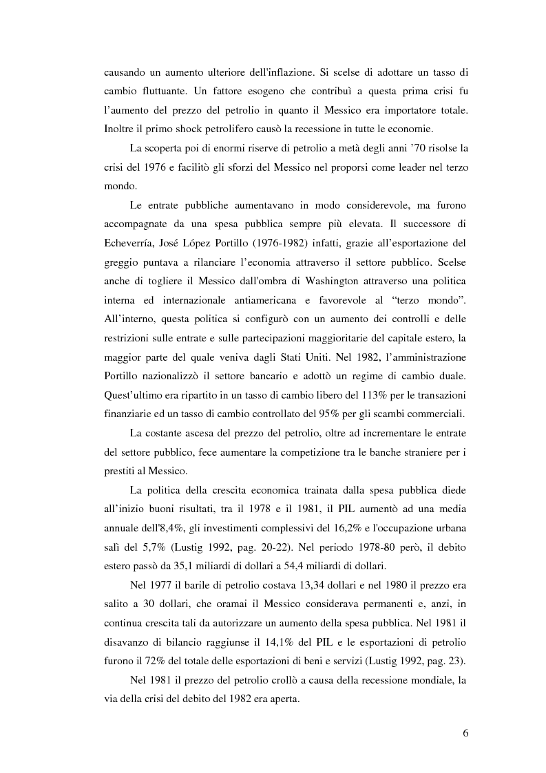 Anteprima della tesi: Il crollo del peso messicano e cenni sulla crisi asiatica, Pagina 15