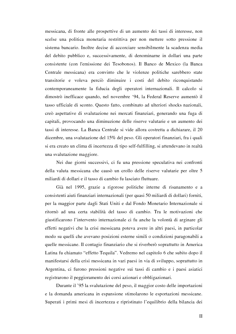 Anteprima della tesi: Il crollo del peso messicano e cenni sulla crisi asiatica, Pagina 2