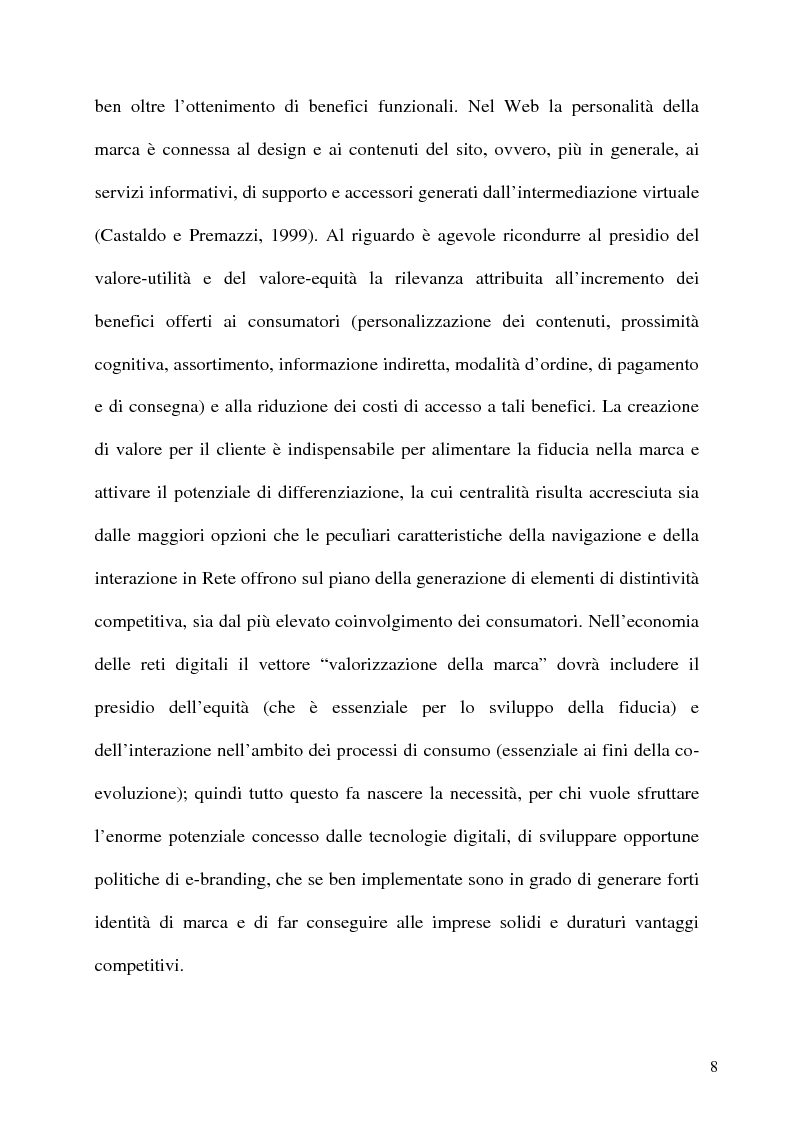 Anteprima della tesi: Politiche di E-branding: come sviluppare la marca attraverso le nuove tecnologie, Pagina 4