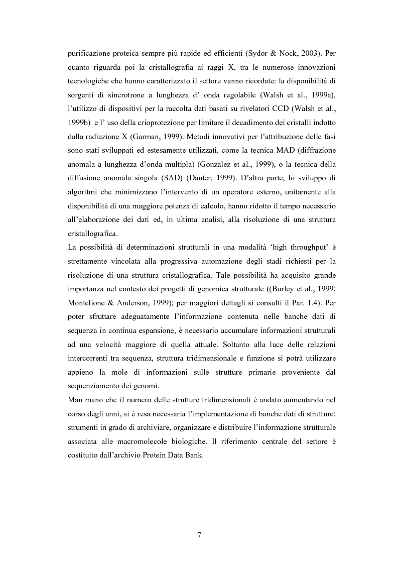 Anteprima della tesi: Analisi statistiche su banche dati di strutture di proteine, Pagina 2