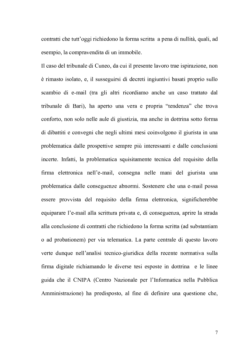 Anteprima della tesi: Documento informatico e scrittura privata, Pagina 5